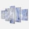 Designart - Agate Stone Background - White - Abstract Canvas Wall Art Print